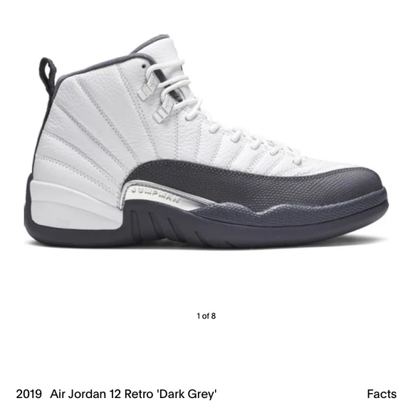 Jordan Air 12 Retro Dark Grey size 5.5 - Picture 5 of 5